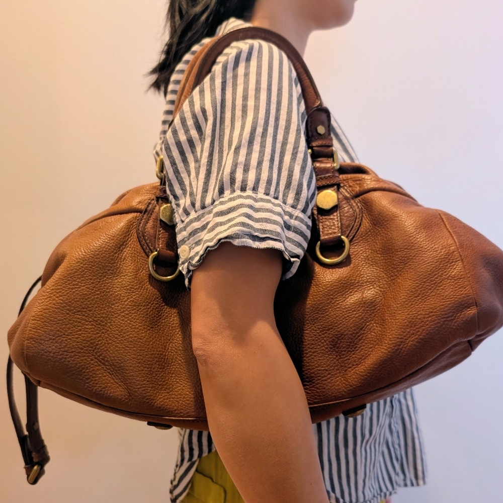 Marc by Marc Jacobs Classic Q Groovee Brown Luggage Satchel Bag - Picture 7 of 8